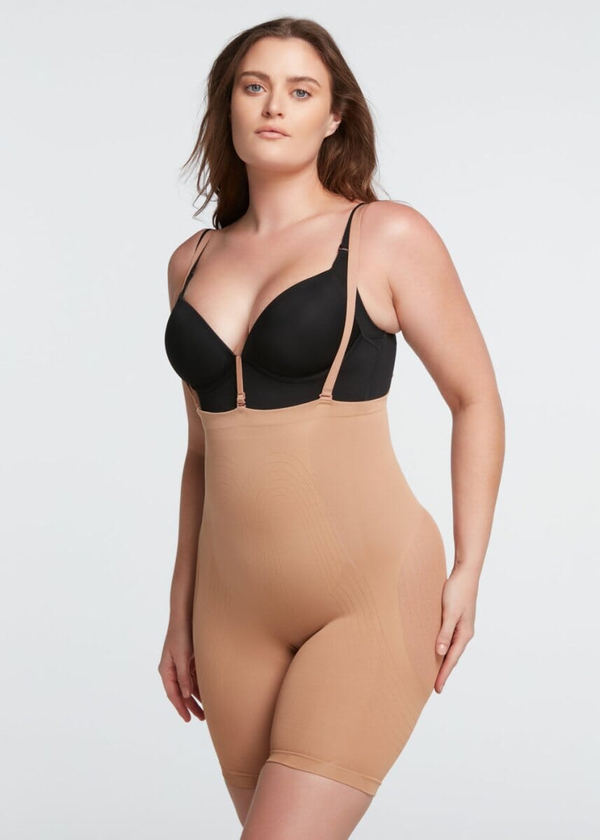 PowerMesh High-Waist Sculpting Shorts