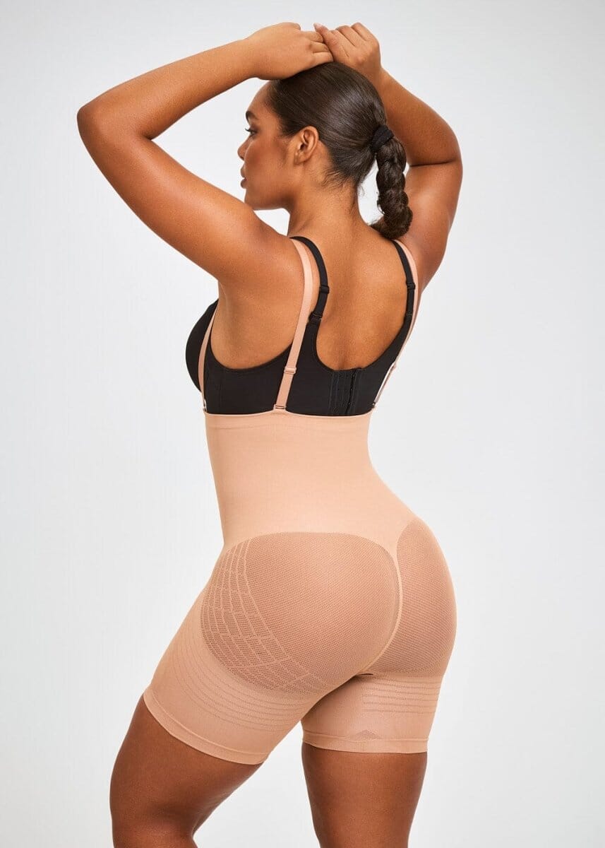 PowerMesh High-Waist Sculpting Shorts