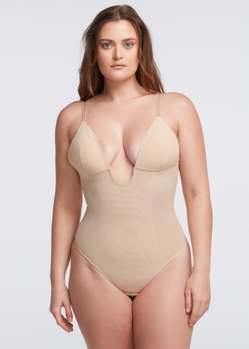 BraSculpt Plunge Bodysuit Thong