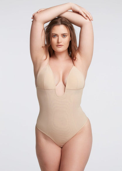 BraSculpt Plunge Bodysuit Thong