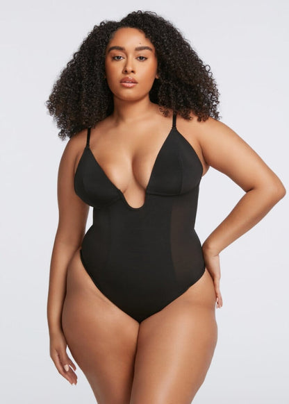 BraSculpt Plunge Bodysuit Thong