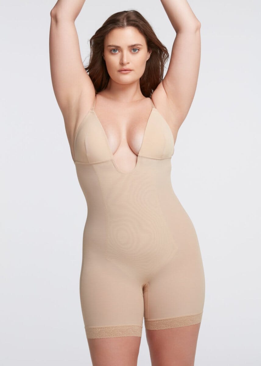 BraSculpt Plunge Bodysuit Shorts