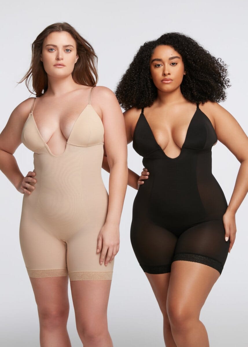 BraSculpt Plunge Bodysuit Shorts