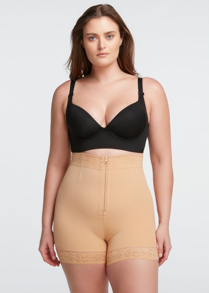 BootyBoosting Mid-Waist Zip Shorts