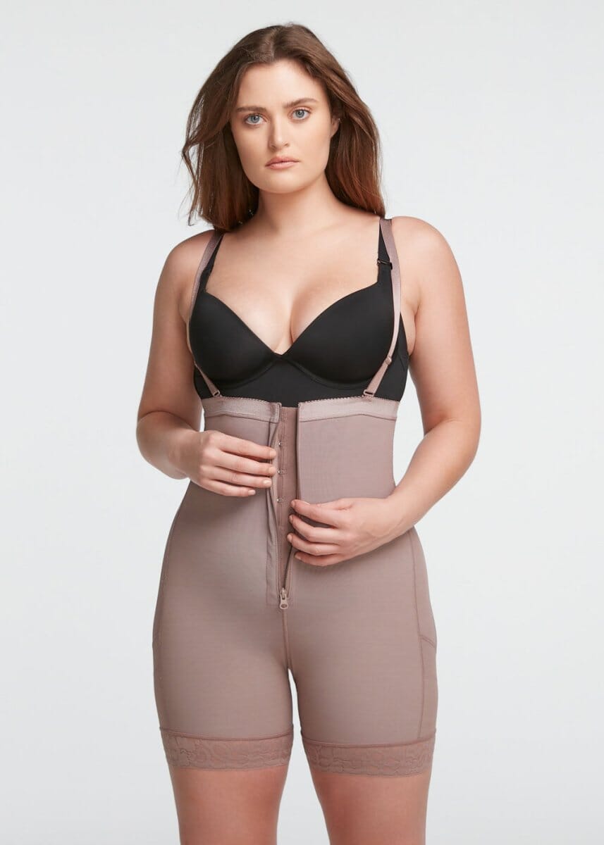 BootyBoosting High-Waist Front Zip Shorts