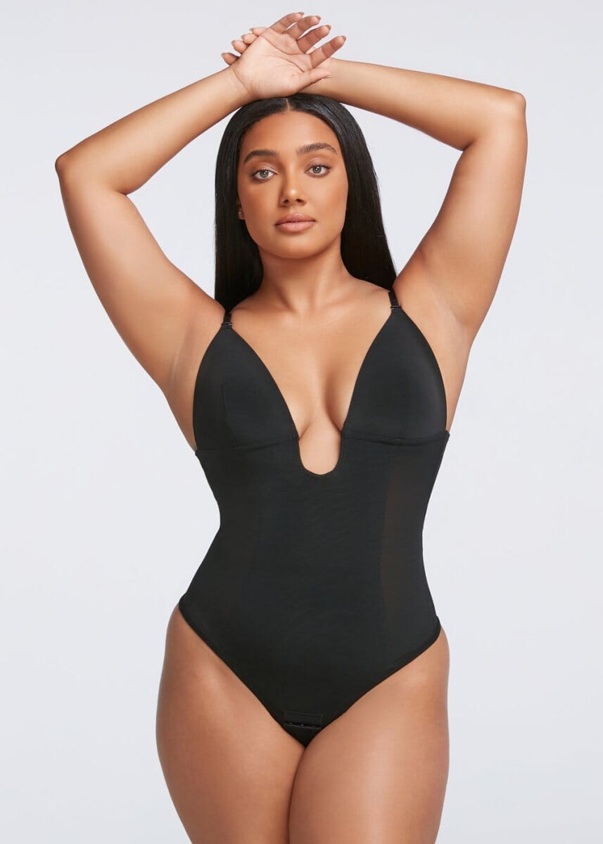 BraSculpt Plunge Bodysuit Thong