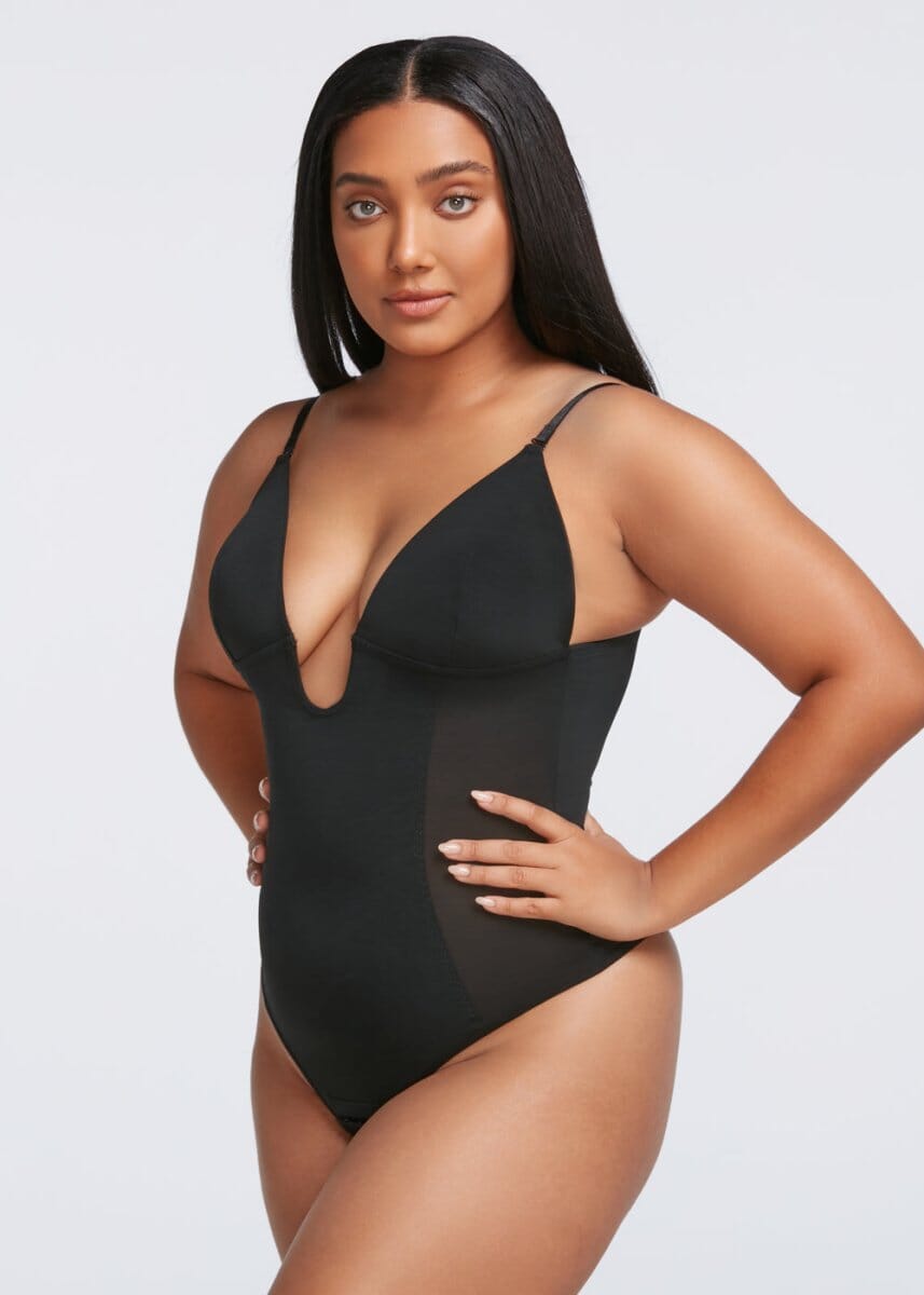 BraSculpt Plunge Bodysuit Thong