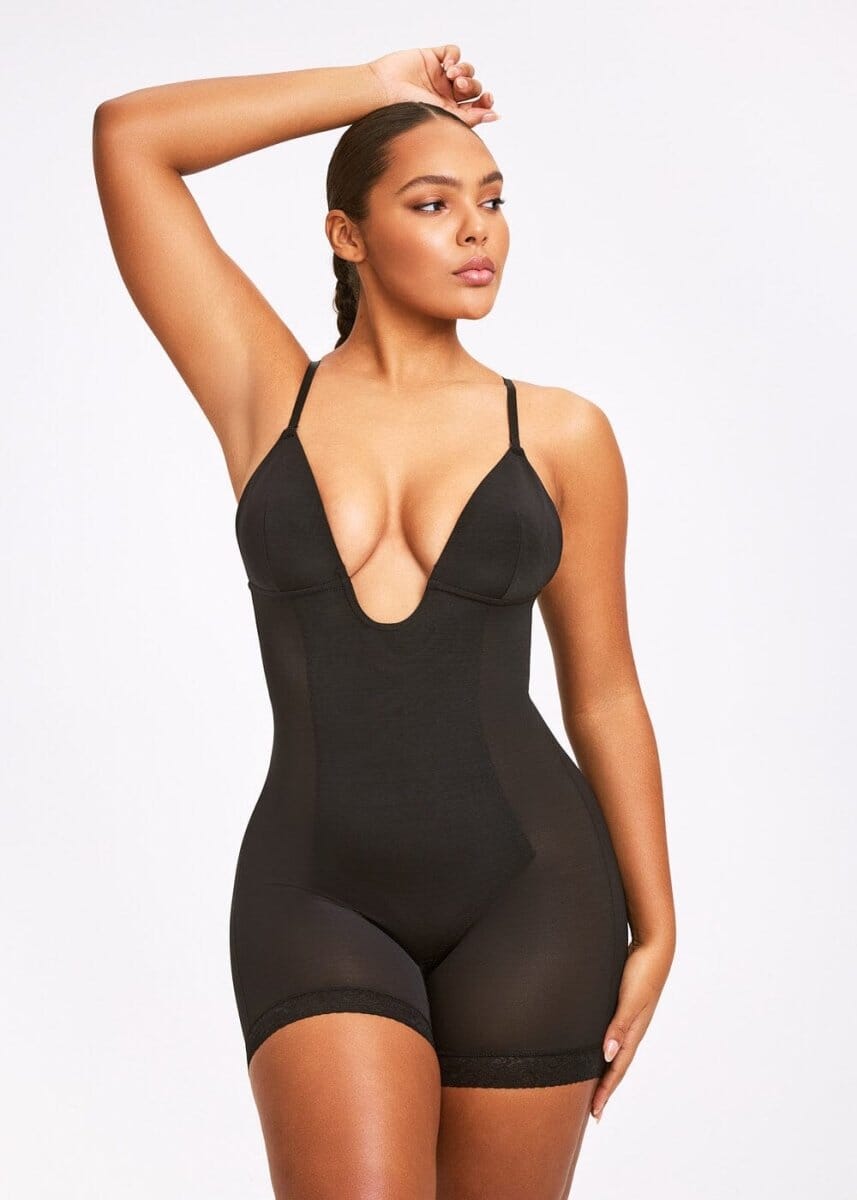 BraSculpt Plunge Bodysuit Shorts