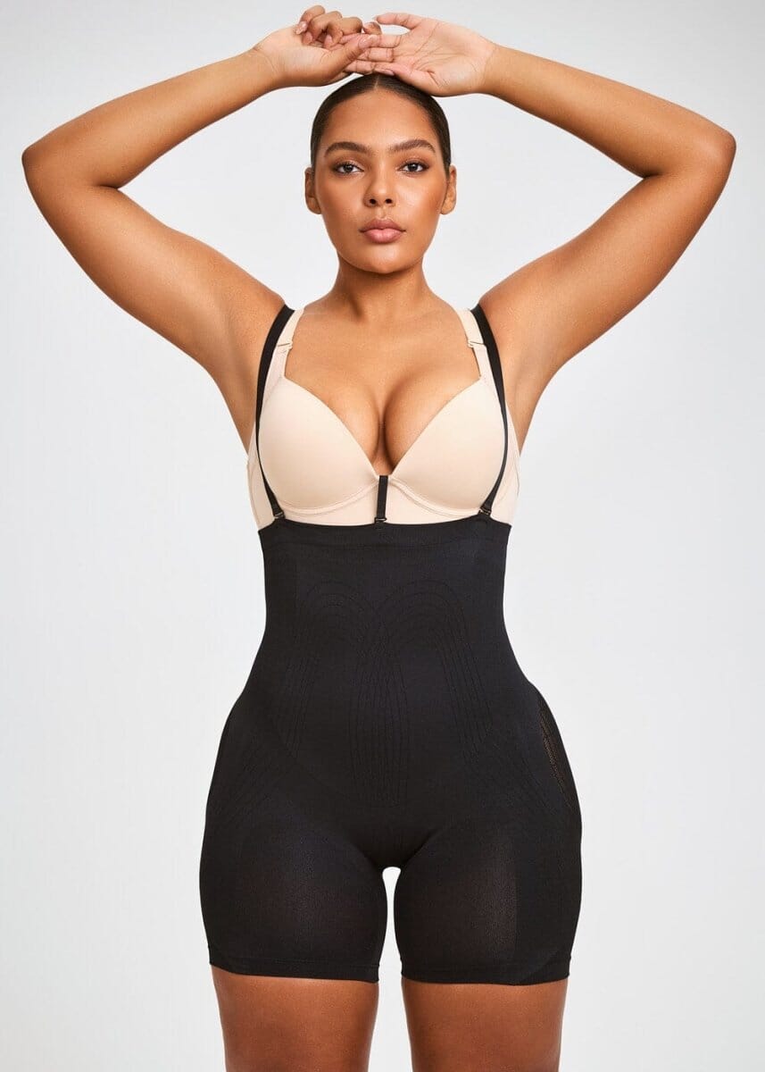 PowerMesh High-Waist Sculpting Shorts