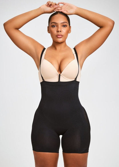 PowerMesh High-Waist Sculpting Shorts