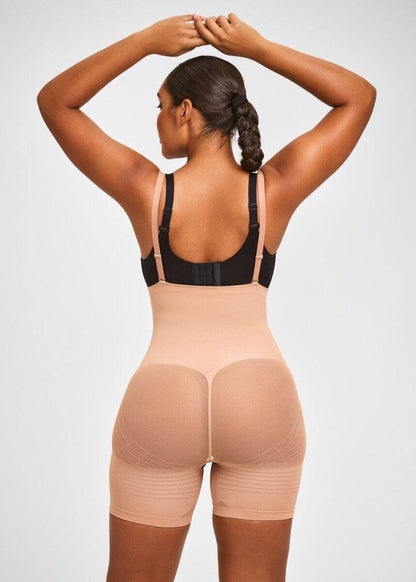 PowerMesh High-Waist Sculpting Shorts