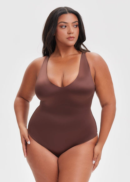 SatinSculpt Tank Bodysuit Thong