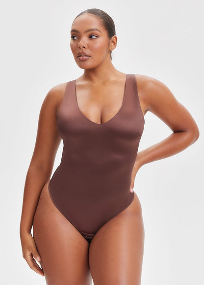 SatinSculpt Tank Bodysuit Thong