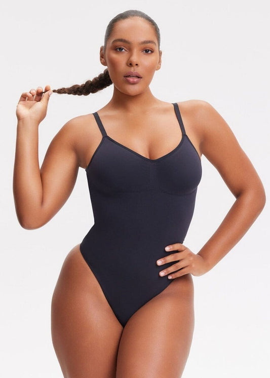 SmoothingSeamless Open-Back Thong Bodysuit