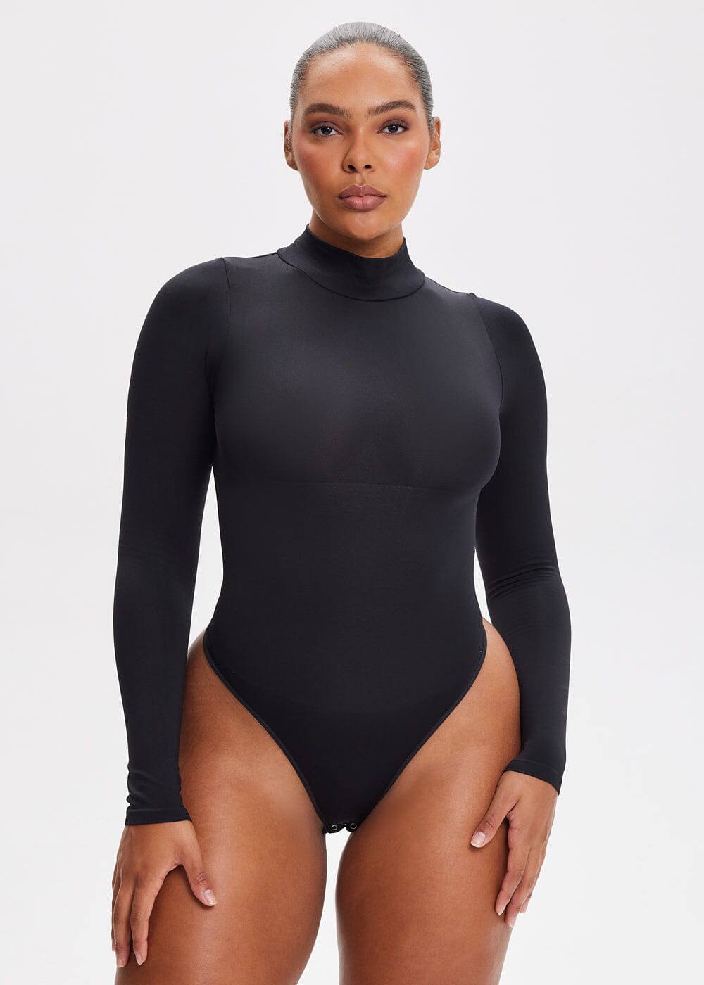 SculptingBodysuit Turtle Neck Thong