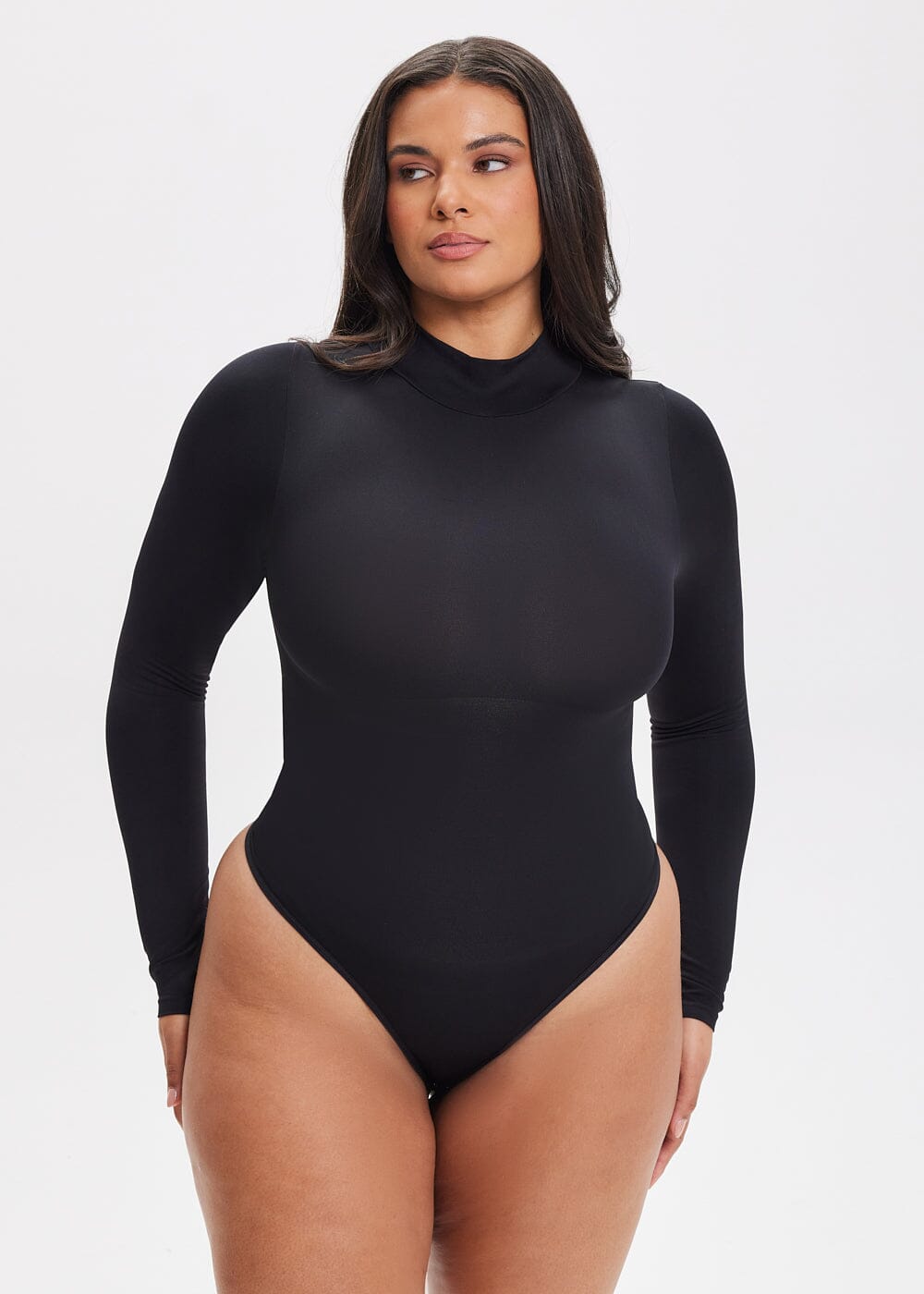 SculptingBodysuit Turtle Neck Thong