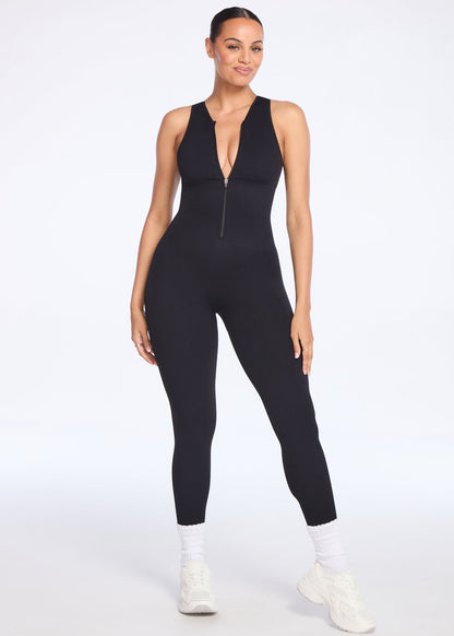 SnatchedKnit Front Zip Jumpsuit